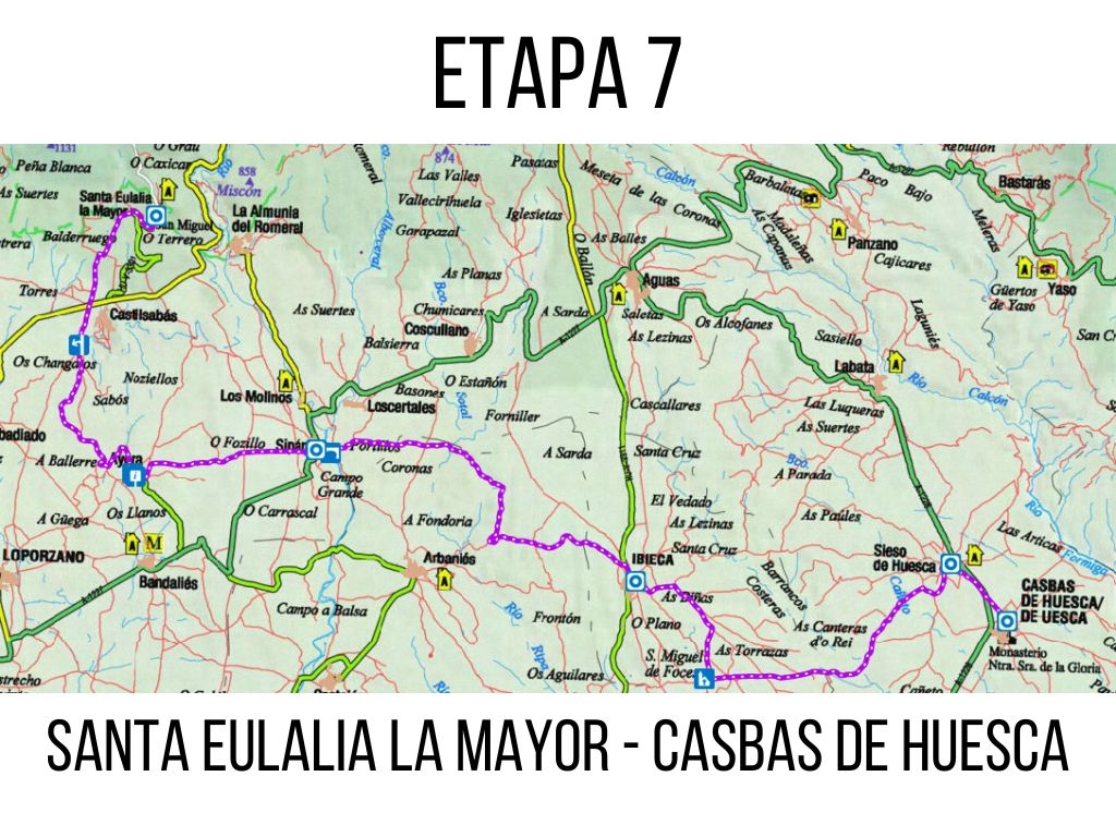 Etapa 7 Santa Eulalia La Mayor - Casbas de Huesca Casa Oliban